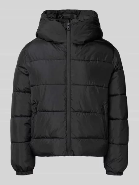 Kurtka pikowana o kroju regular fit z kapturem model ‘DINA’ Vero Moda czarna