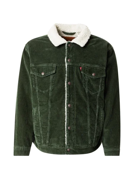 LEVI'S ® Geacă de primăvară-toamnă Relaxed Fit Sherpa Trucker Jacket pin verde