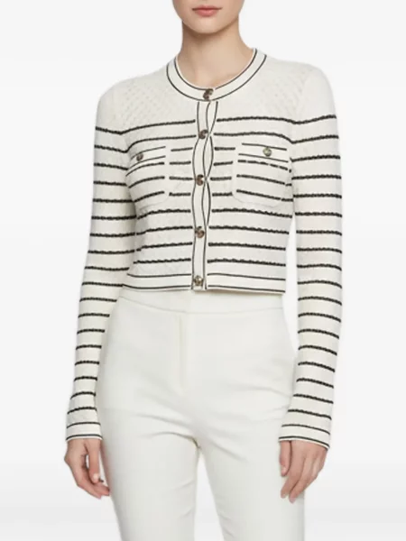 Cardigan Sandro alb