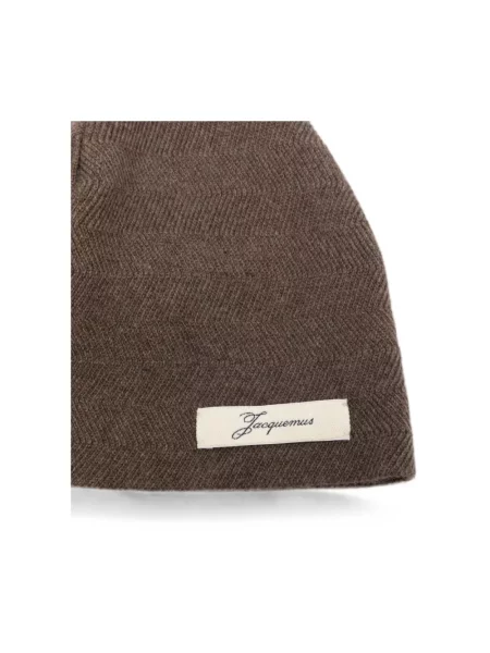 Czapka Jacquemus wełniana brązowa