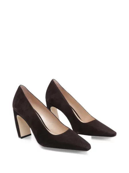 Czółenka Stuart Weitzman zamszowa brązowa