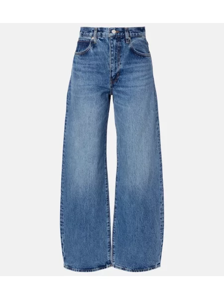 Jeansy Frame z kokardką niebieskie