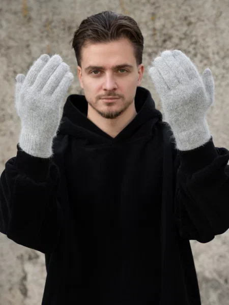 Перчатки Without серые