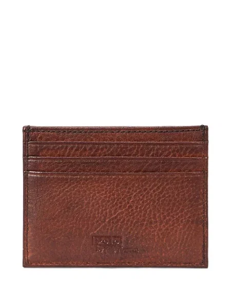 Portofel Polo Ralph Lauren din piele cu cataramă albastru