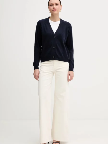 Кардиган з додаванням вовни Sisley легкий синій