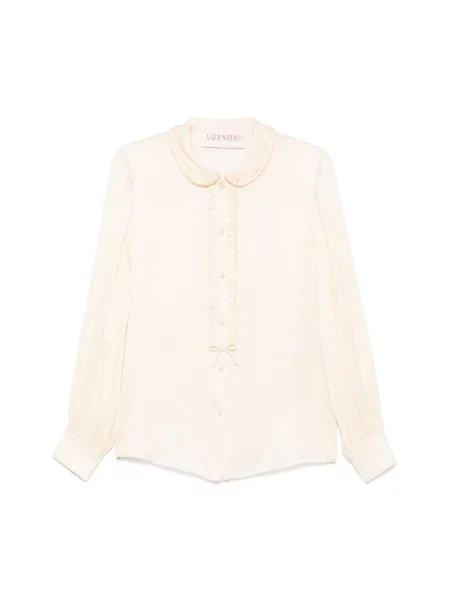 Lniana koszula Valentino beżowa