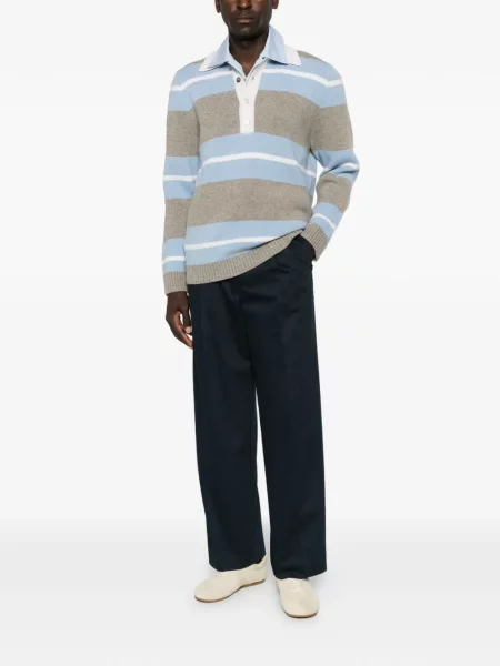 Tricou polo Amaranto cu dungi gri