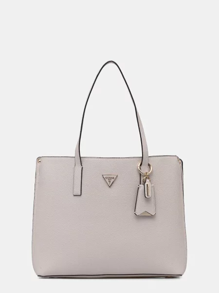 Shopperka Guess skórzana biała