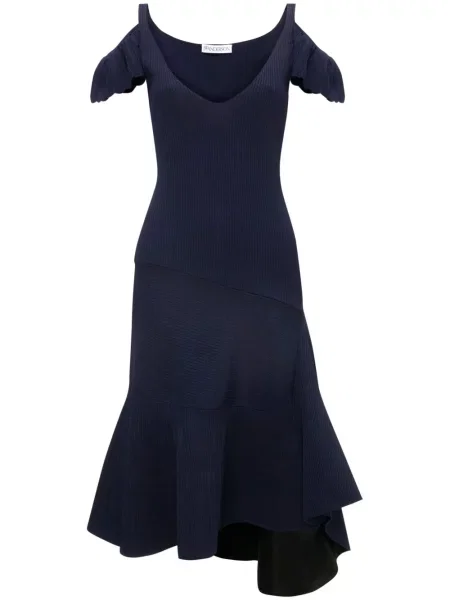 Rochie Jw Anderson cu volane de costum albastru
