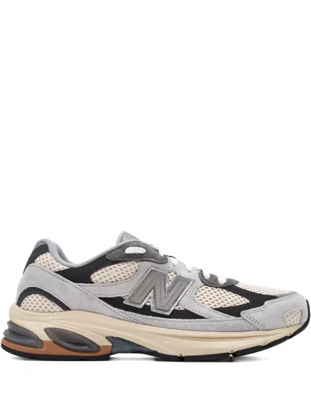 Sneakerși New Balance 327 din piele de căprioară gri