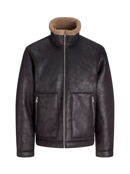 JACK & JONES Geacă de primăvară-toamnă JORSALAMANCO' negru