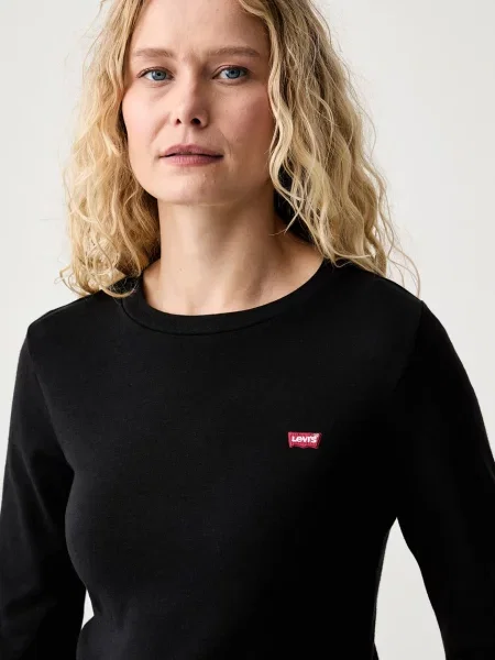 Levi's блуза с дълги ръкави дамска от ESSENTIAL LS 2 броя бяло