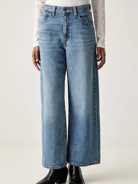 Levi's blugi wide leg pentru femei CINCH WIDE LEG albastru