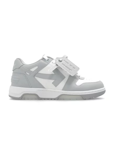 Sneakersy Off-white skórzane biznesowe białe