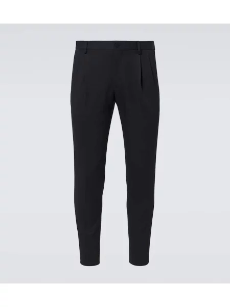 Volnena ukrojena obleka Dolce&gabbana črna