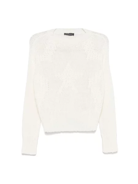 Golf dzianinowy golf Lorena Antoniazzi biały