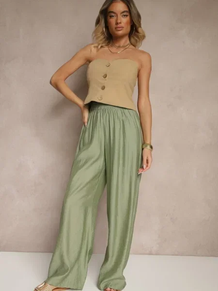 Pantaloni Jenarielis verzi