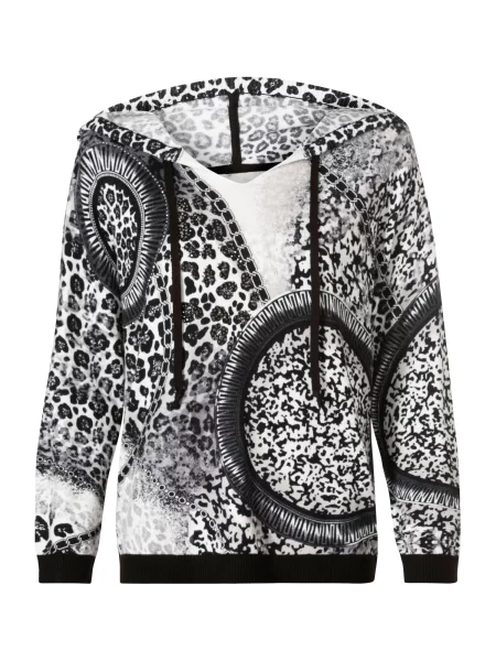 Heine Pulover ecru črna