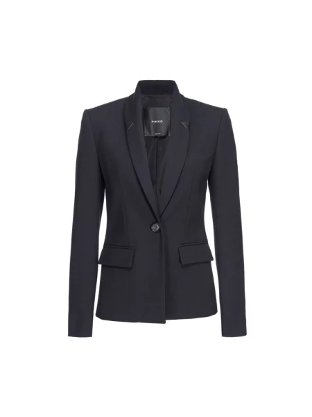 Marynarka Pinko z szalowym kołnierzem czarna