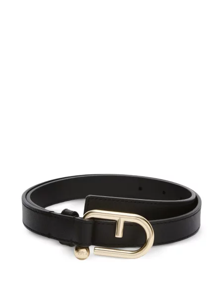 Kožni remen Furla crna