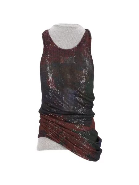 Top Maison Margiela cu imagine drapat gri
