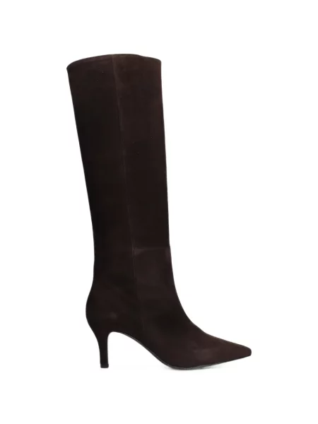 Botine Biancadi din piele de căprioară maro