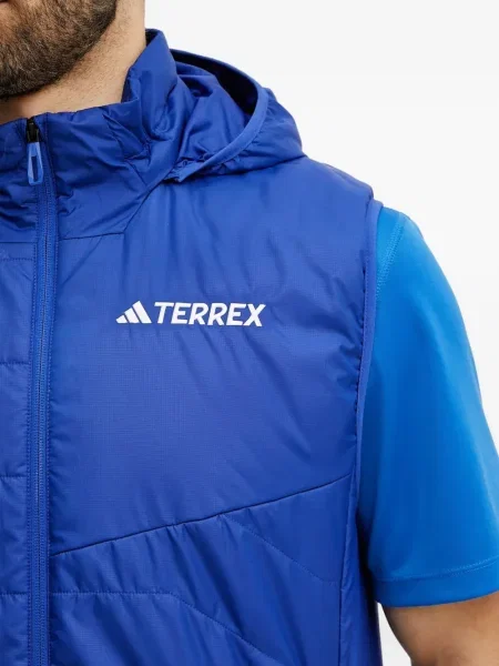 Плетени маратонки Adidas Terrex на райета бродирани синьо
