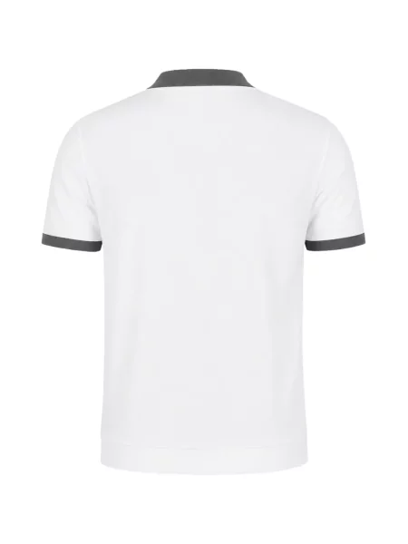 Scurt tricou polo Boss alb