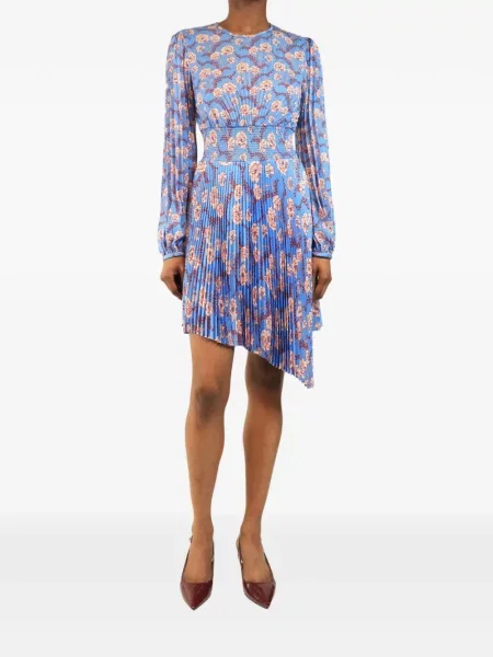 Rochie mini A.l.c. cu model floral cu imagine albastru