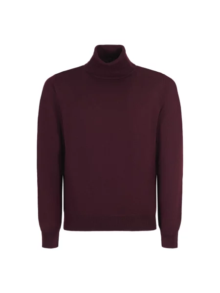 Sweter z golfem Tagliatore do golfa czerwony