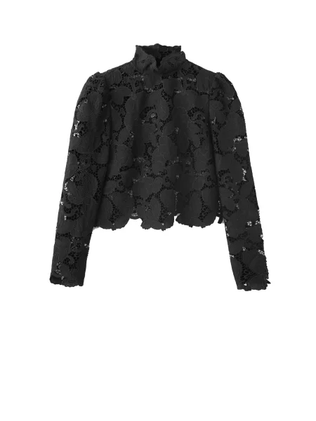 MANGO Bluza crna
