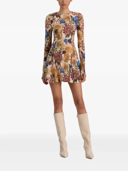 Rochie mini Alice + Olivia cu model floral cu imagine