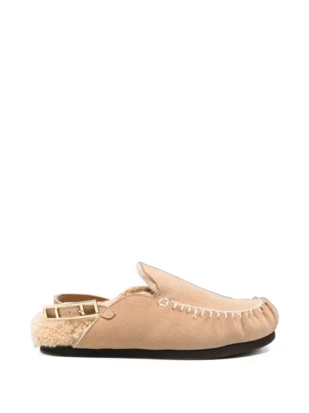 Papuci tip mules Fabiana Filippi din piele de oaie