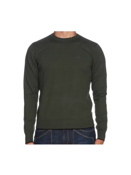 Sweter Armani Exchange z długim rękawem zielony