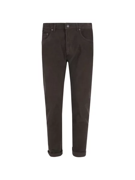 Pantaloni Dondup de catifea cord maro