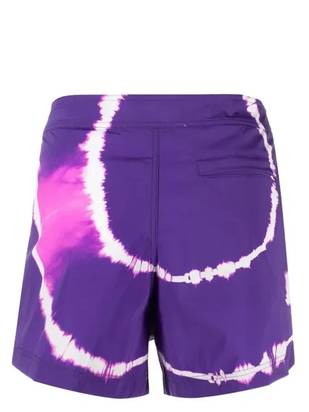 Raštuotos tie-dye šortai Off-white balta