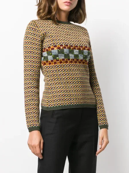 Svetr Jean Paul Gaultier Pre-owned s výšivkou žlutý
