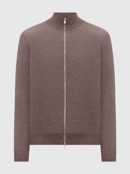 Кардиган з кашеміру Brunello Cucinelli коричневий