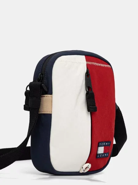 Tommy Jeans Taška cez rameno ARCHIVE tmavomodrá / červená biela