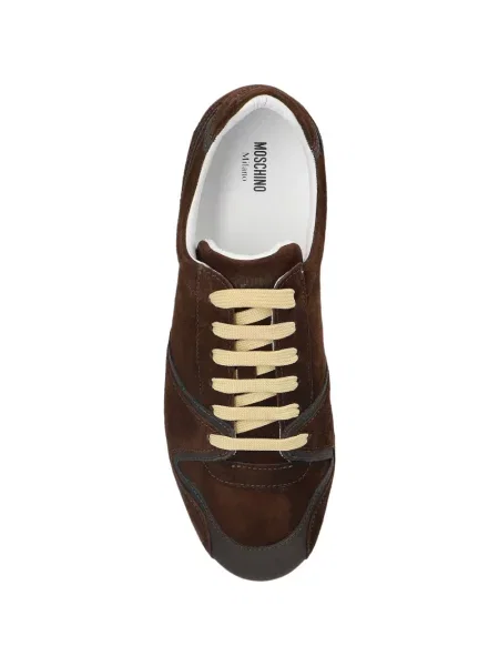 Sneakerși Moschino maro