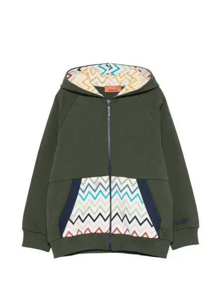Bluza z kapturem dziecięca Missoni zielona