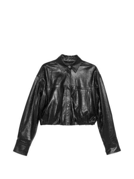 Decupat geanta de piele Sportmax negru