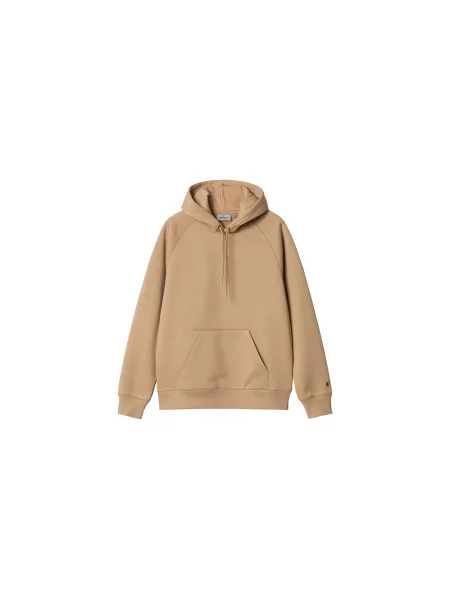 Carhartt WIP Hooded Chase Sweatshirt Dusty H Brown Mężczyźni Bluzy i bluzy z kapturem Carhartt WIP Size: L brązowy