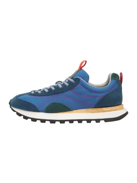 Sneakersy Flower Mountain zamszowe w kwiatki niebieskie