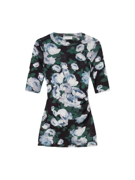 Koszulka Stella Mccartney w kwiatki z siateczki