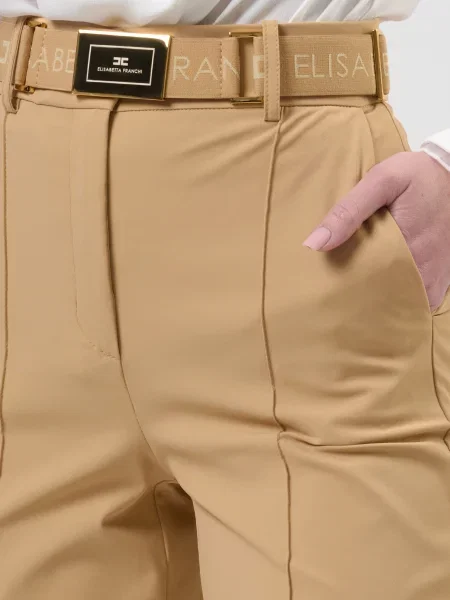 Брюки Elisabetta Franchi бежевые