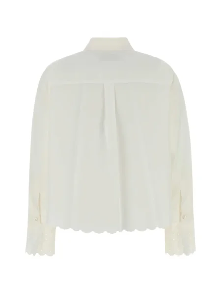 Cămașă Weekend Max Mara din poplin alb