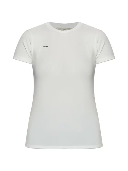Tricou Pangaia cu imagine alb