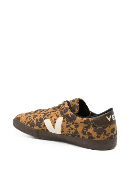 Sneakerși Veja cu imagine cu model leopard maro