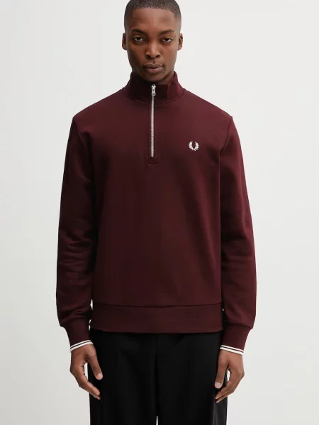 Fred Perry pulover bombažen bordo
